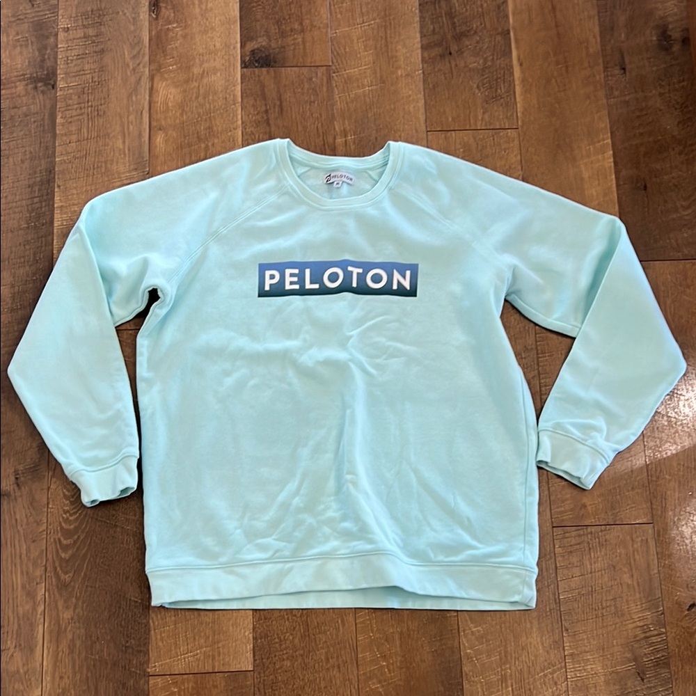 Peloton Blue Crewneck Sweater with Logo